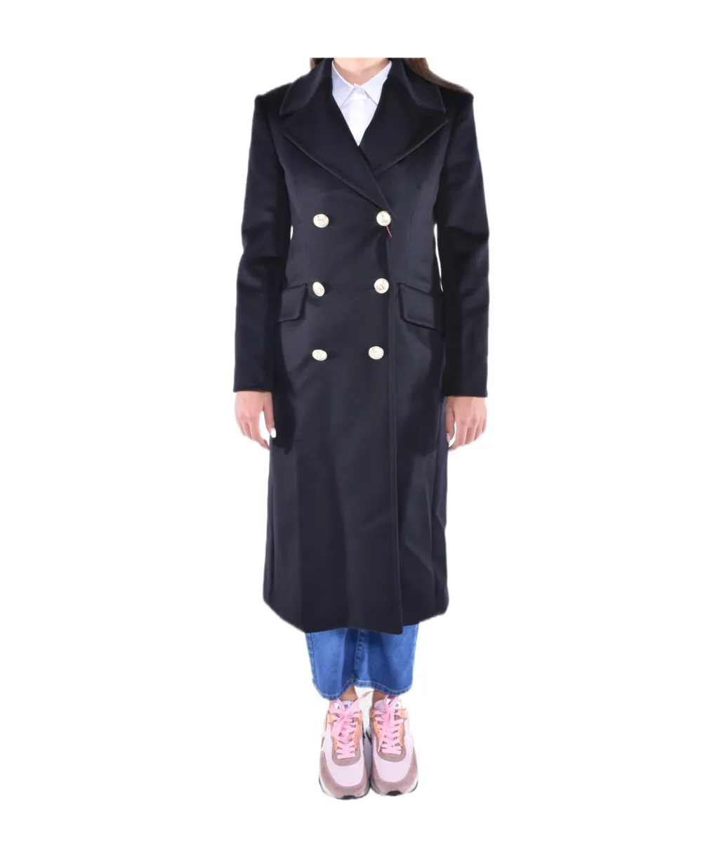 Max Mara Studio Double-Breasted Long-Sleeved Coat