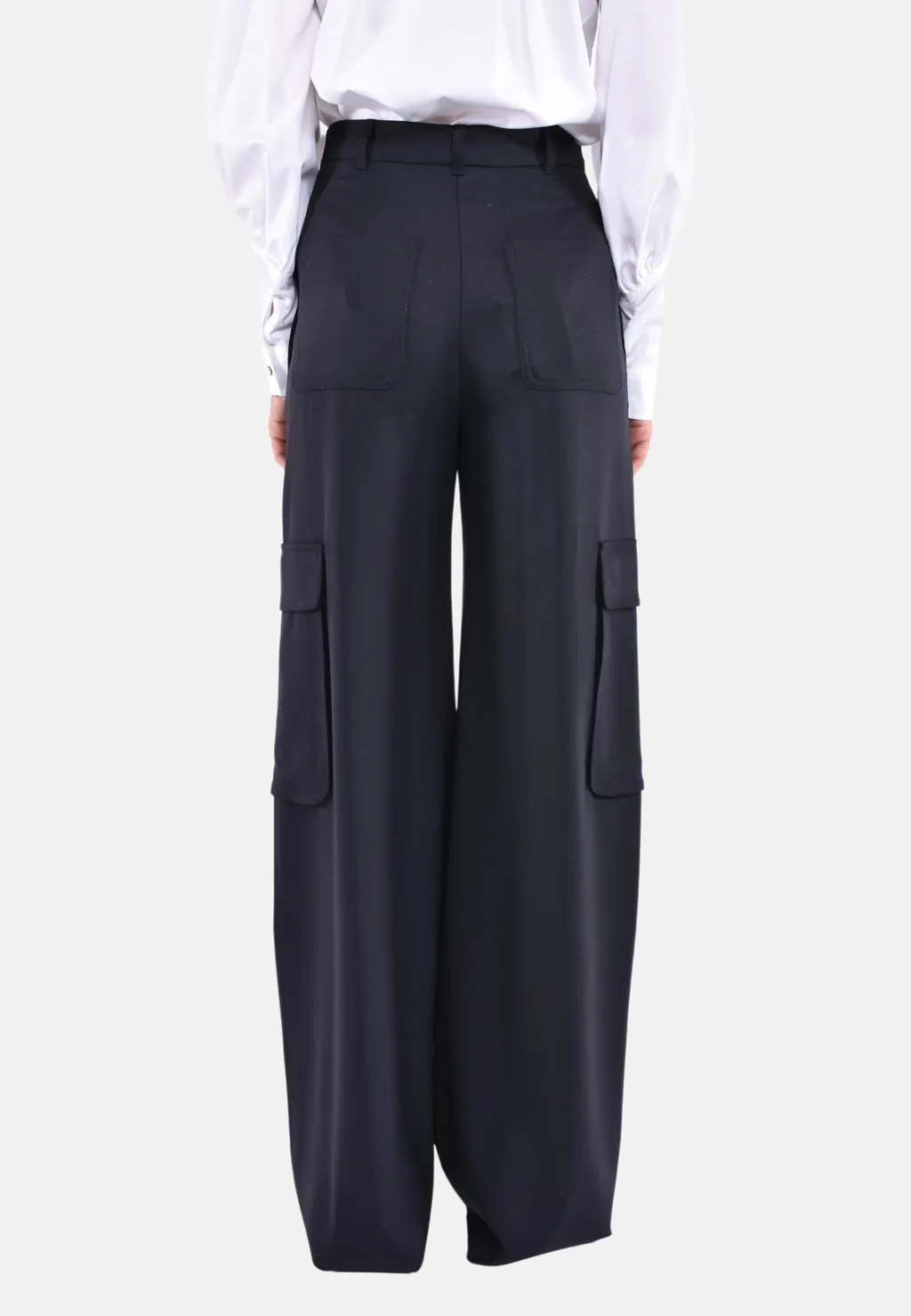 Max Mara Studio High Waisted Straight Leg Trousers