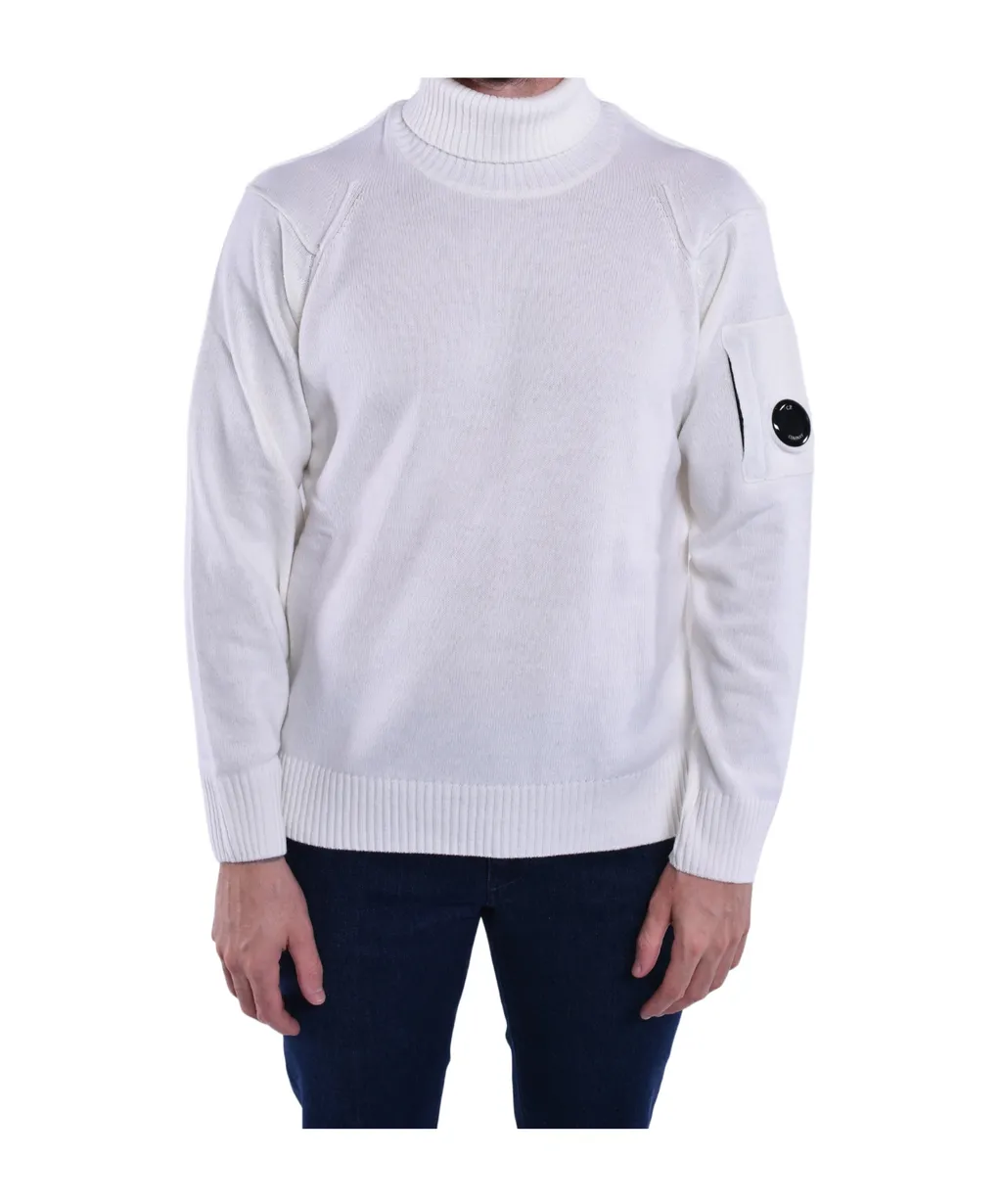 Logo Badge High Neck Jumper