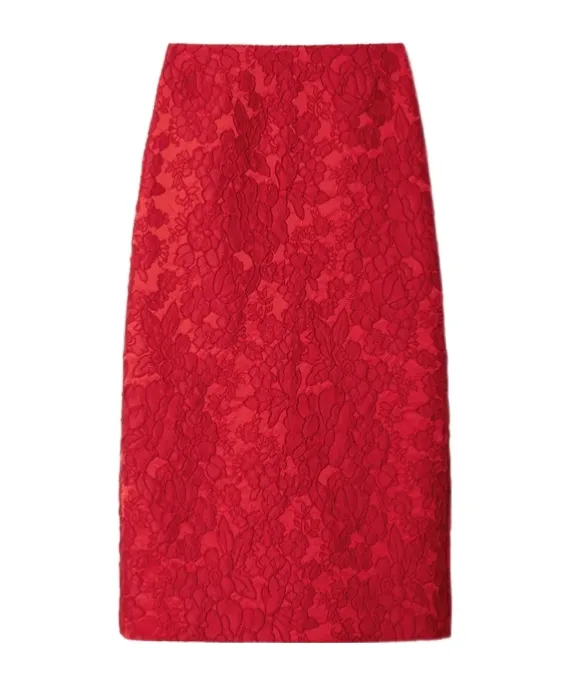 Floral-Pattern Skirt