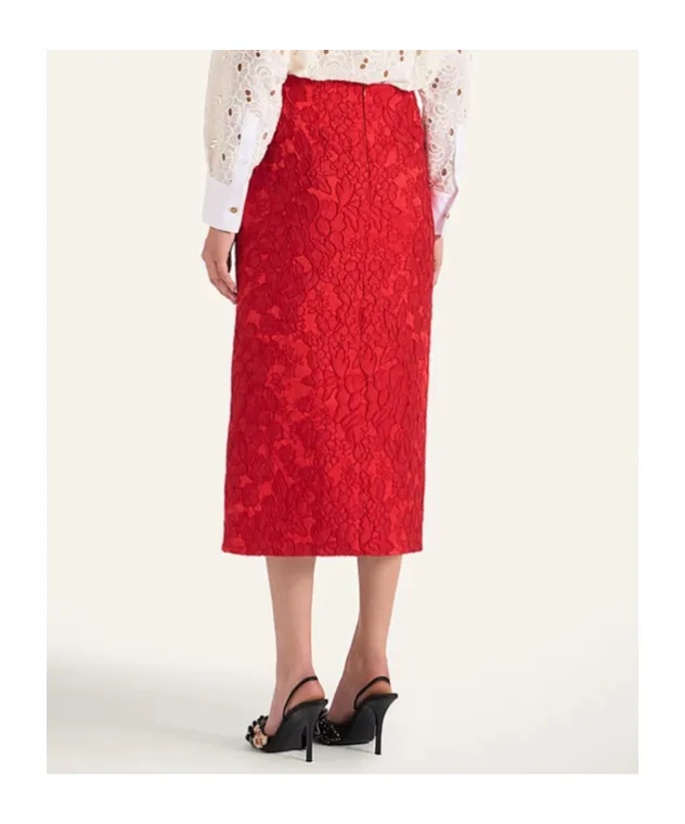 Floral-Pattern Skirt
