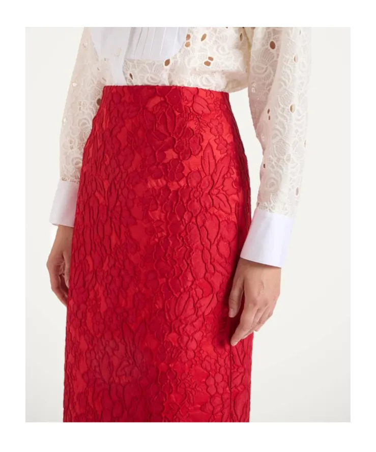 Floral-Pattern Skirt