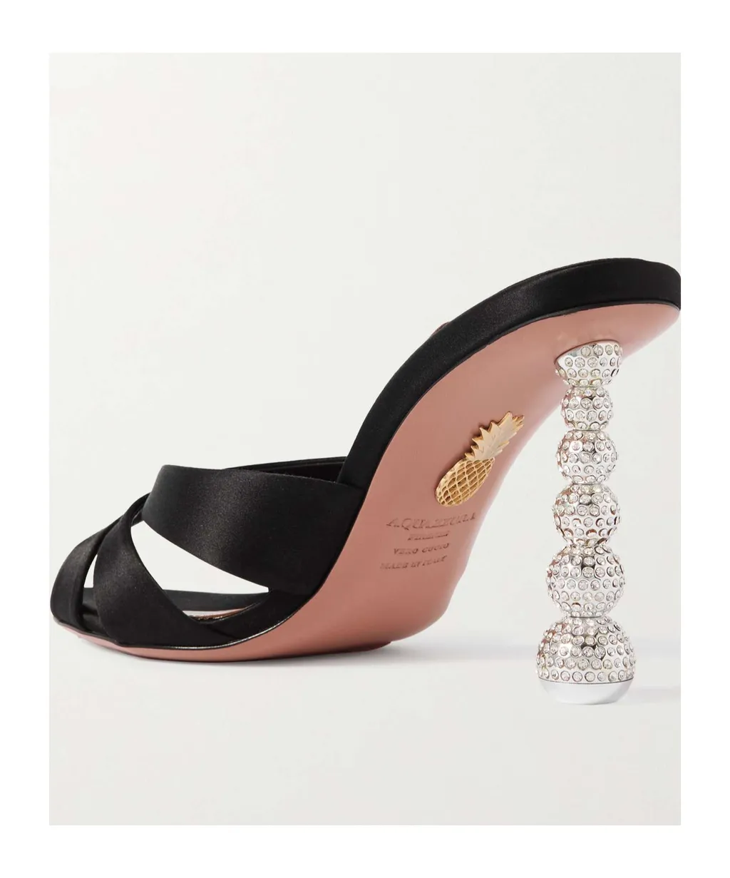 Aquazzura Yes Baby Embellished Sandals