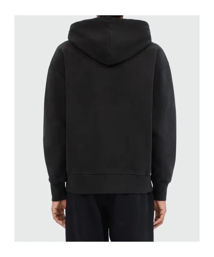 Msgm Logo Printed Zipped Hoodie