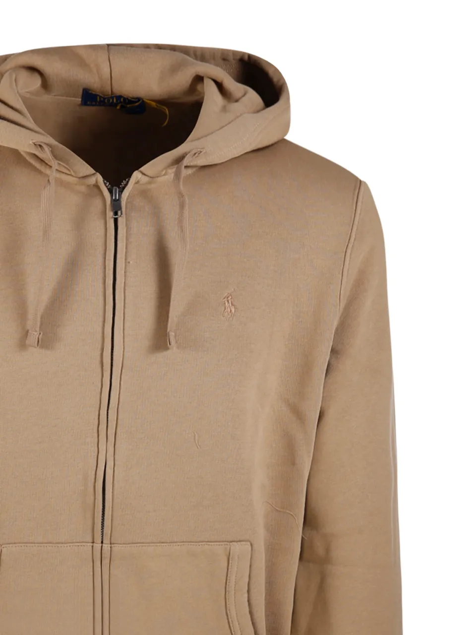 Polo Ralph Lauren Logo Embroidered Zip-Up Drawstring Hoodie