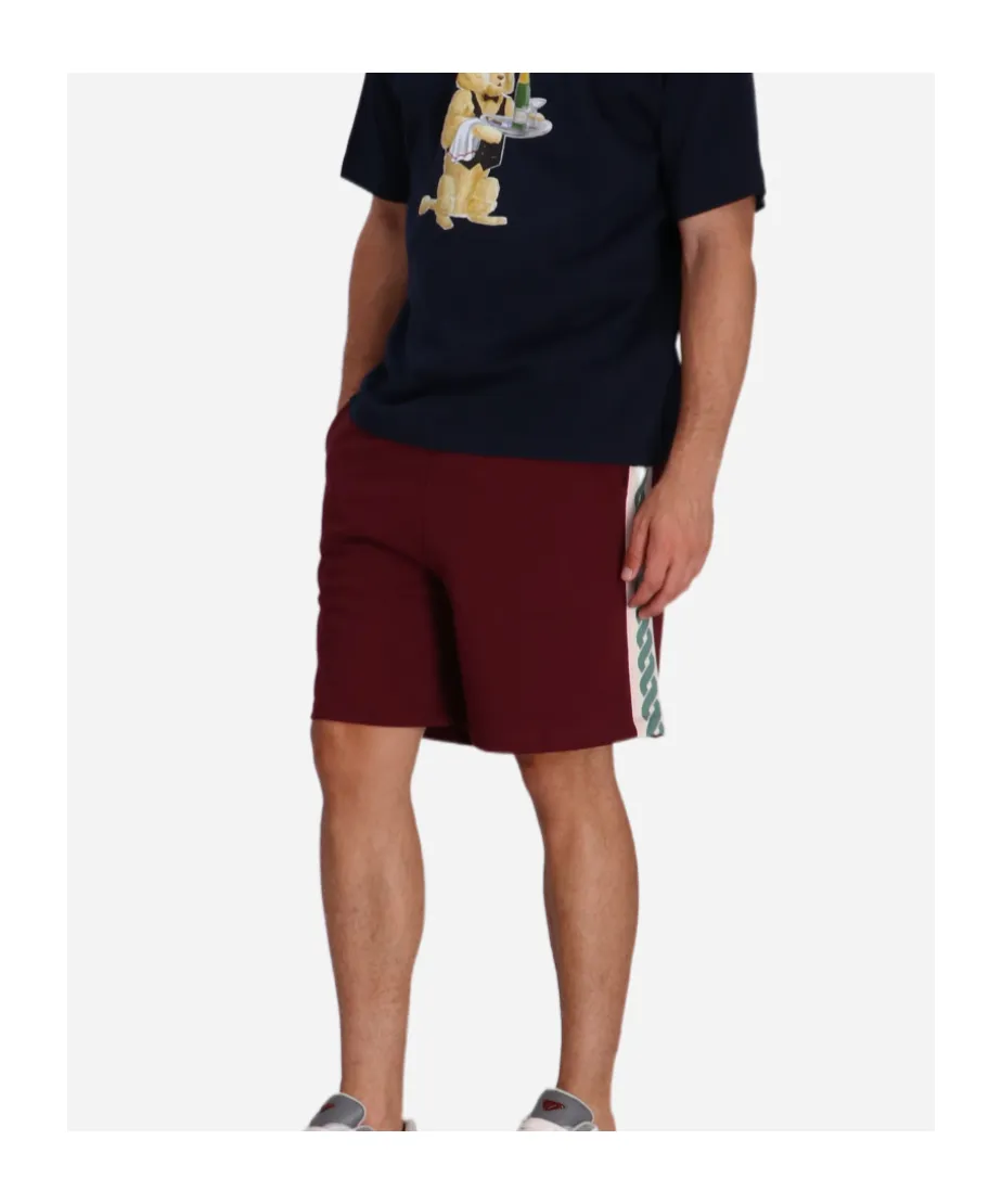 Side-Stripe Cotton Shorts
