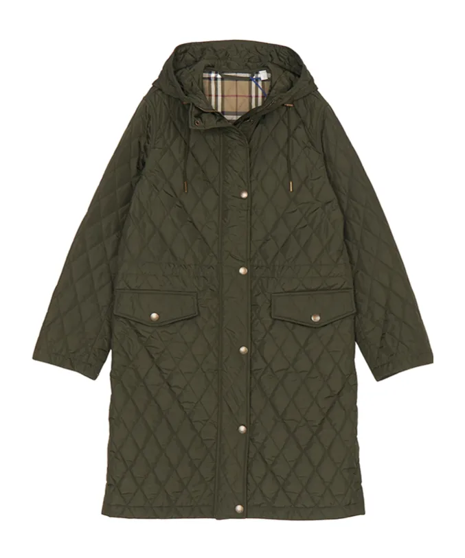 Quilted Hooded Cotton Coat