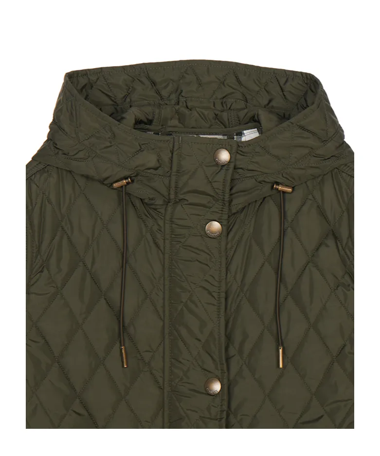 Quilted Hooded Cotton Coat