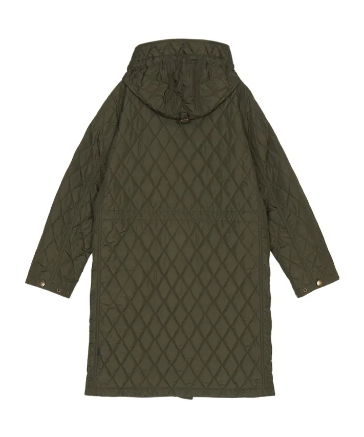 Quilted Hooded Cotton Coat