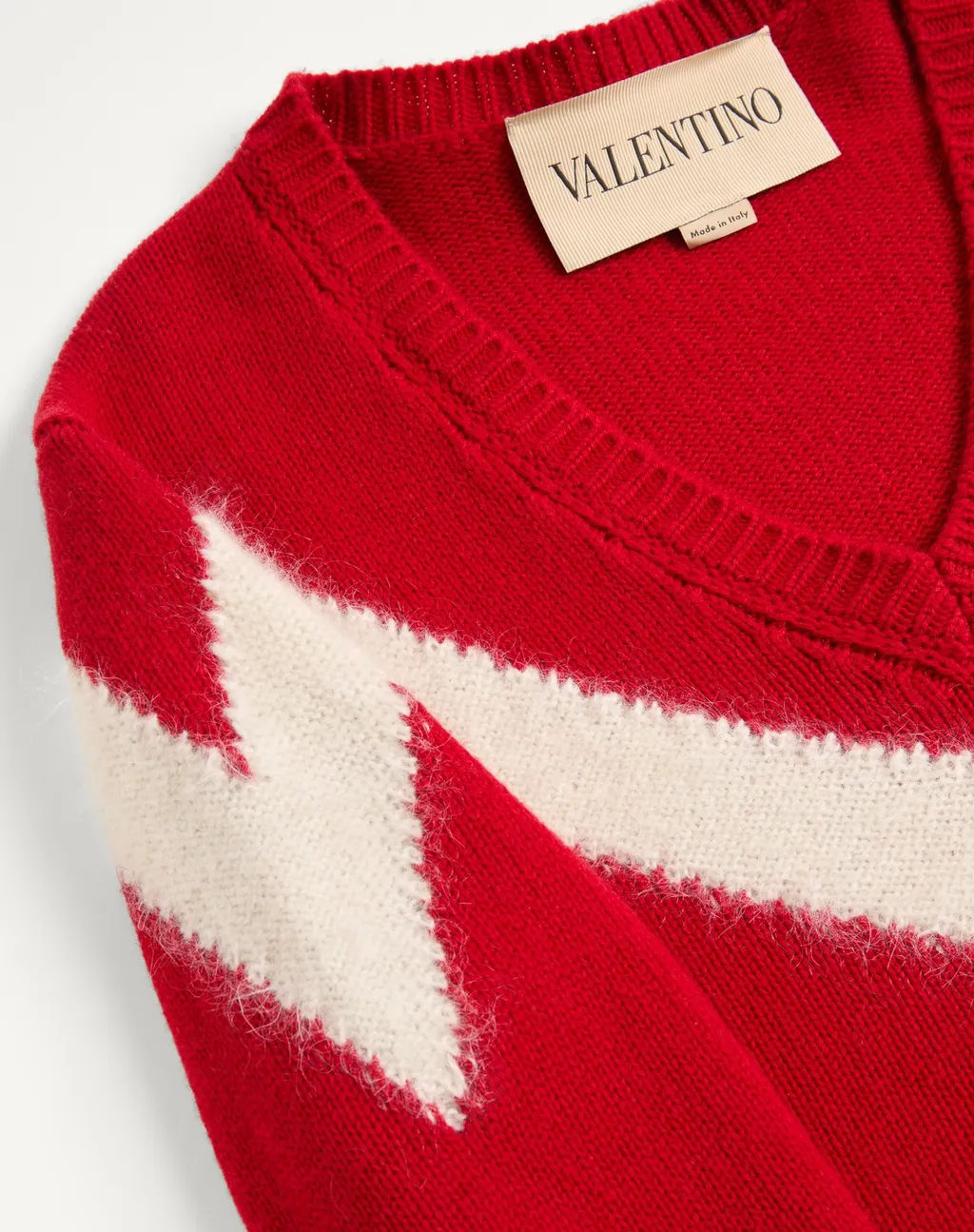 Valentino V-Neck Long-Sleeved Jumper