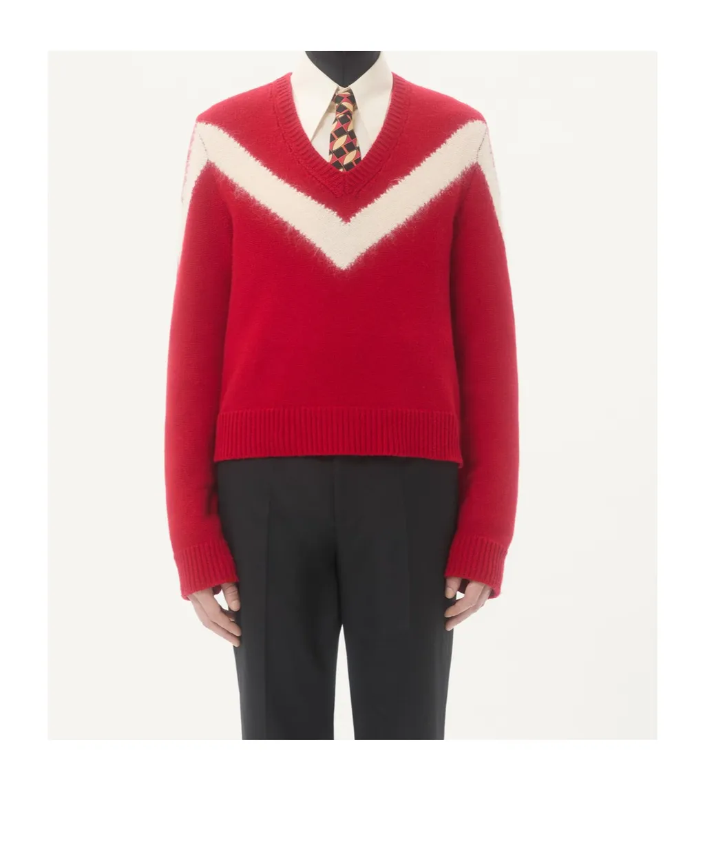 Valentino V-Neck Long-Sleeved Jumper