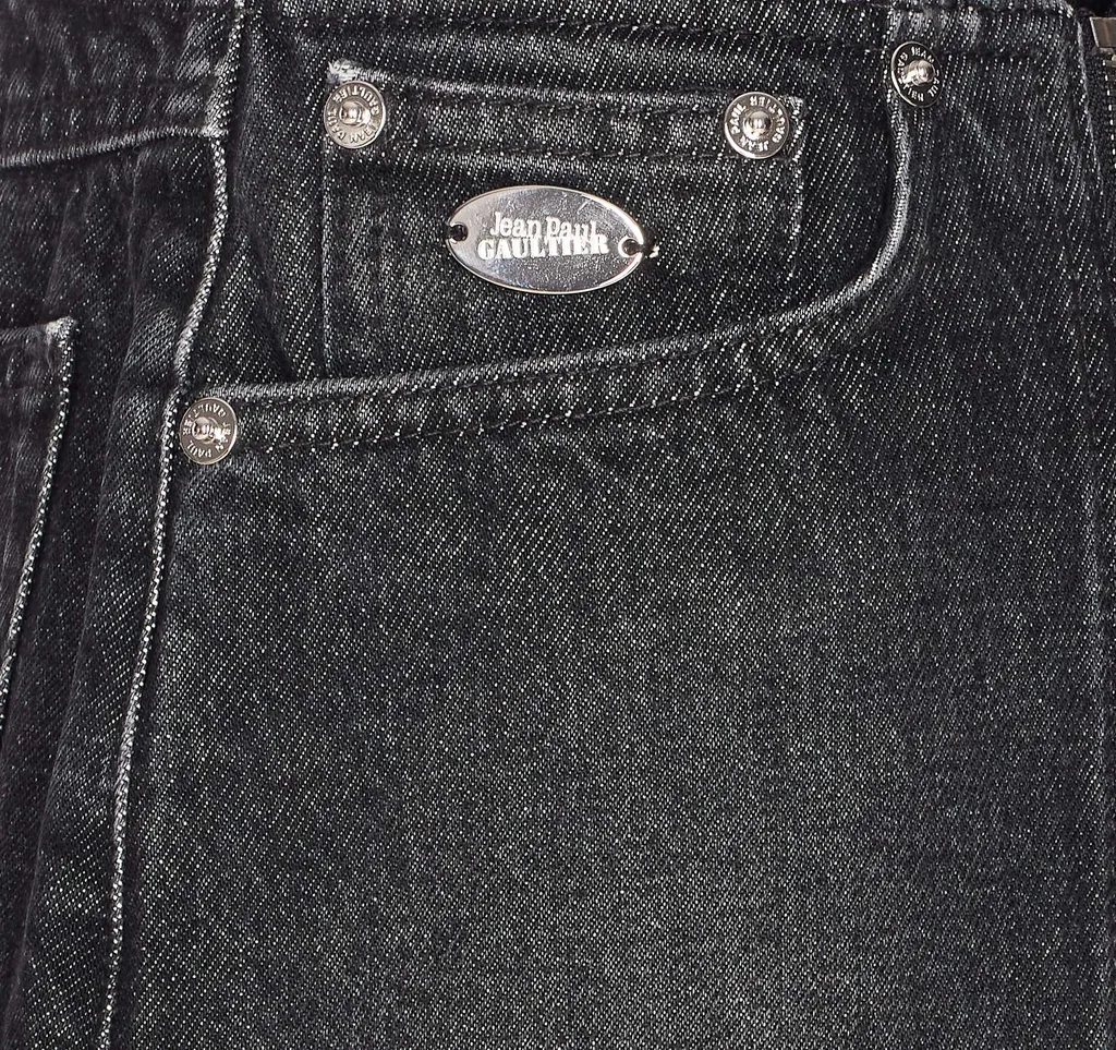 Jean Paul Gaultier Zipped Denim Mini Skirt