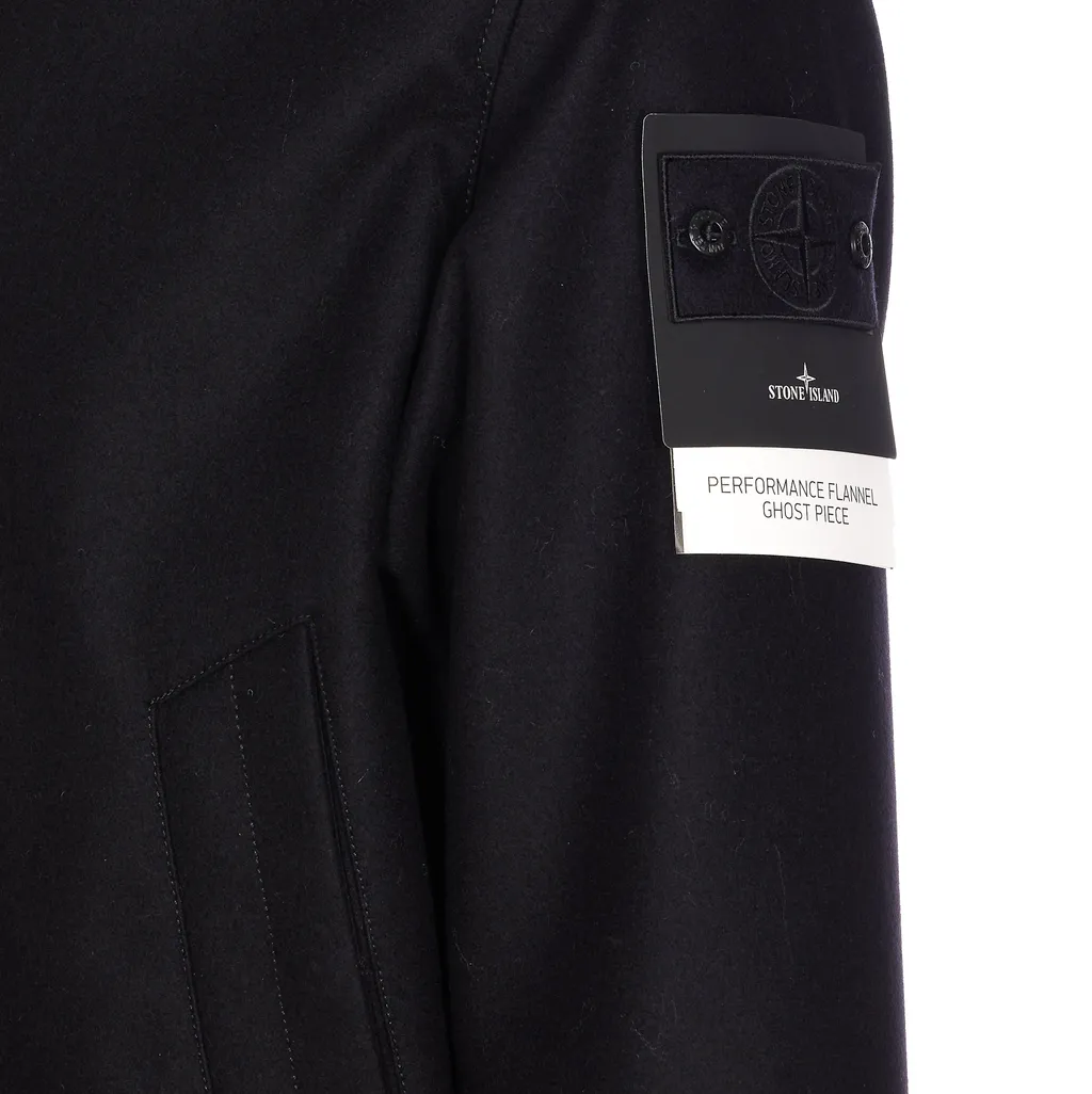 Stone Island Logo Patch Zip-Up Jacket