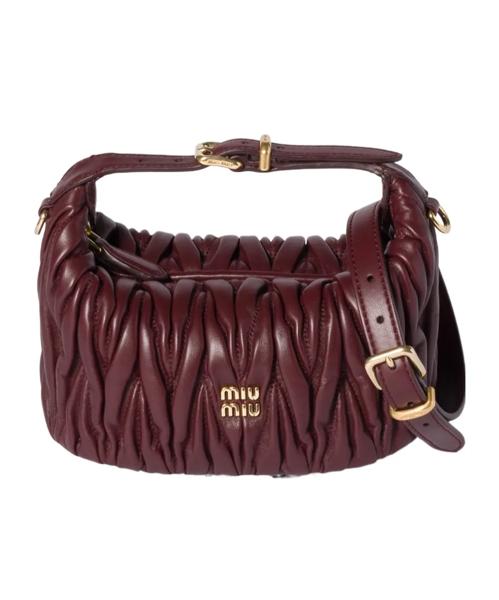Matelassé Nappa Leather Clutch