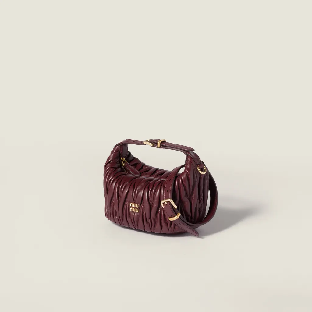 Matelassé Nappa Leather Clutch