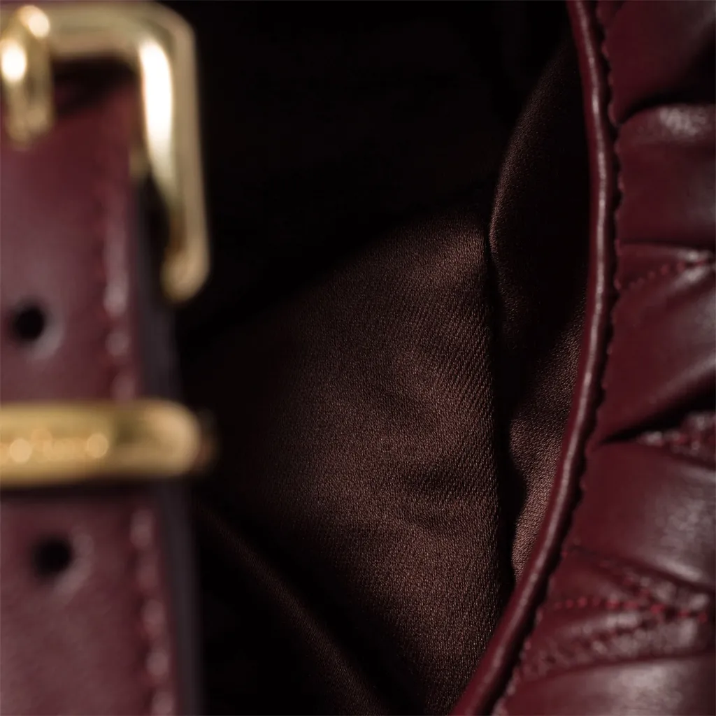 Matelassé Nappa Leather Clutch