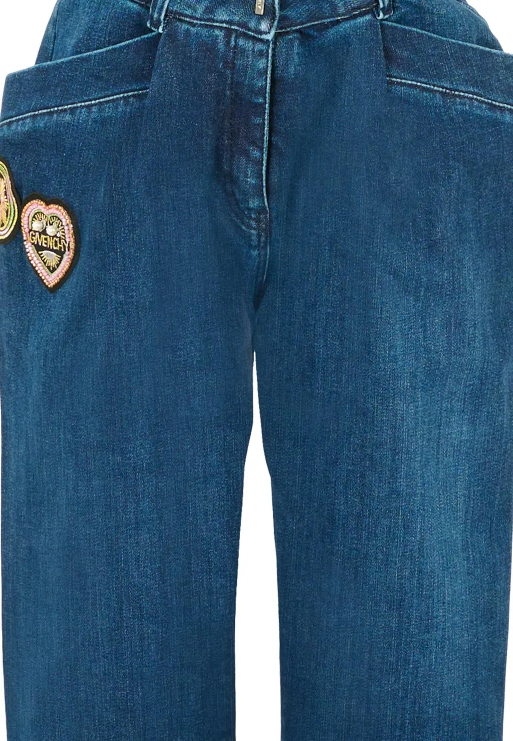 Denim Trousers With Belt Loops