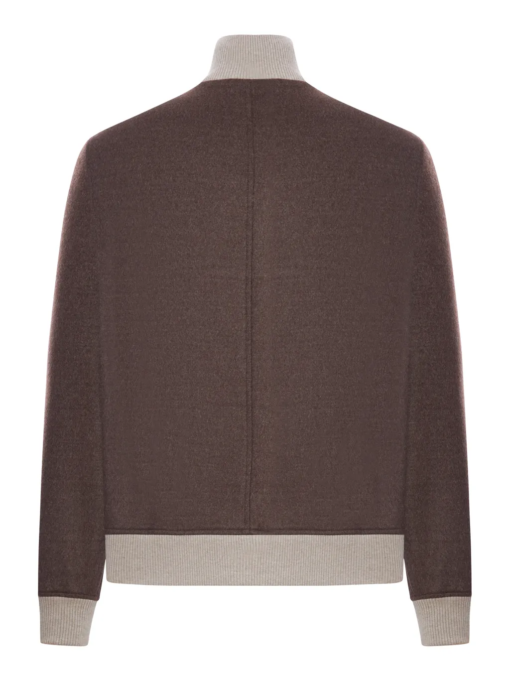 Brunello Cucinelli Flannel Double Cloth Bomber Jacket