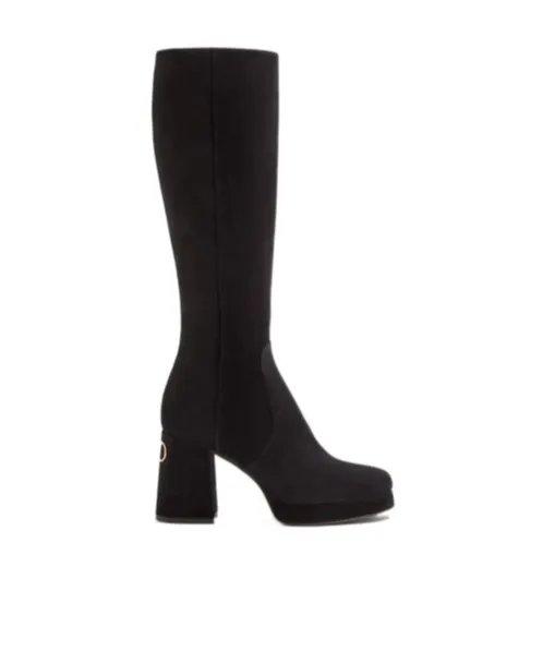 Fawcette Platform Boot In Crust Leather 90Mm