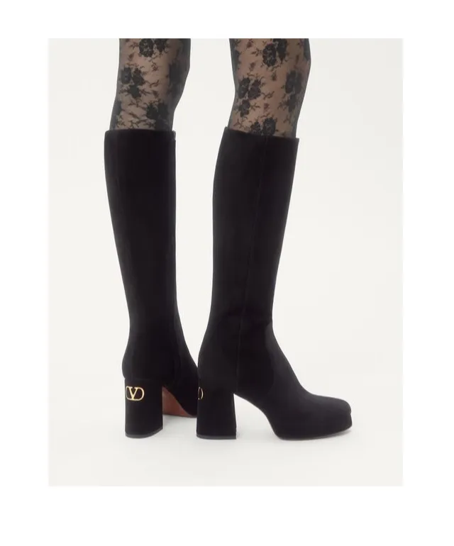 Fawcette Platform Boot In Crust Leather 90Mm
