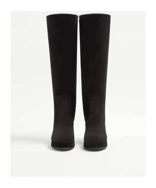 Fawcette Platform Boot In Crust Leather 90Mm