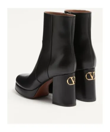 Fawcette Platform Ankle Boot In Calfskin 90Mm