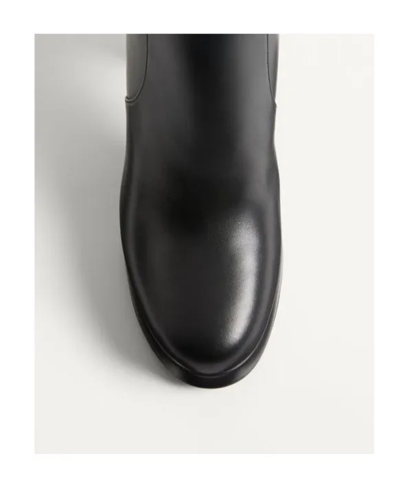 Fawcette Platform Ankle Boot In Calfskin 90Mm