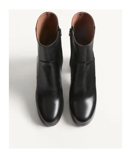 Fawcette Platform Ankle Boot In Calfskin 90Mm
