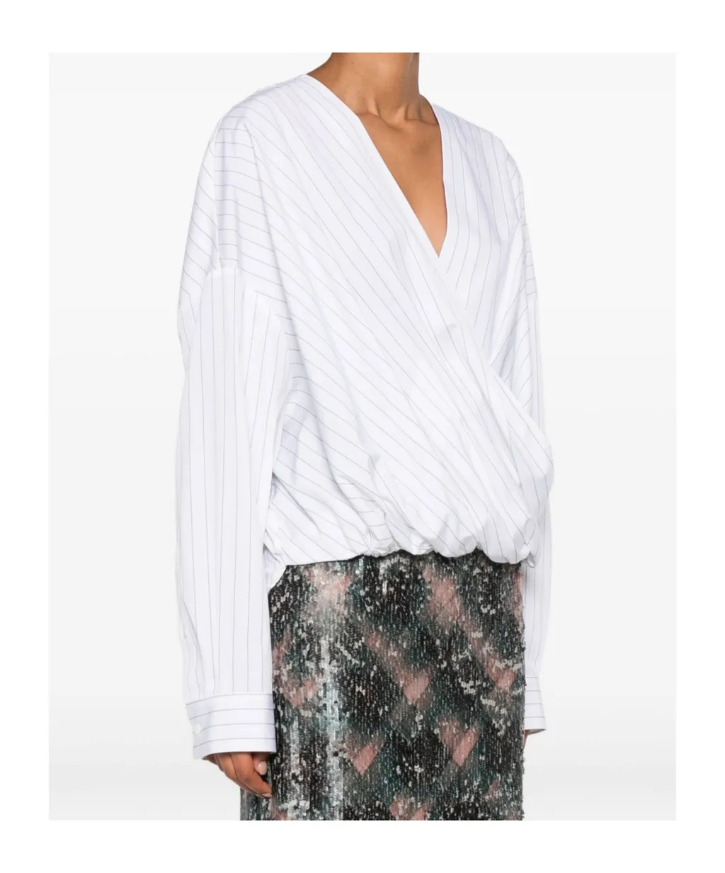 Asymmetrical Striped Shirt