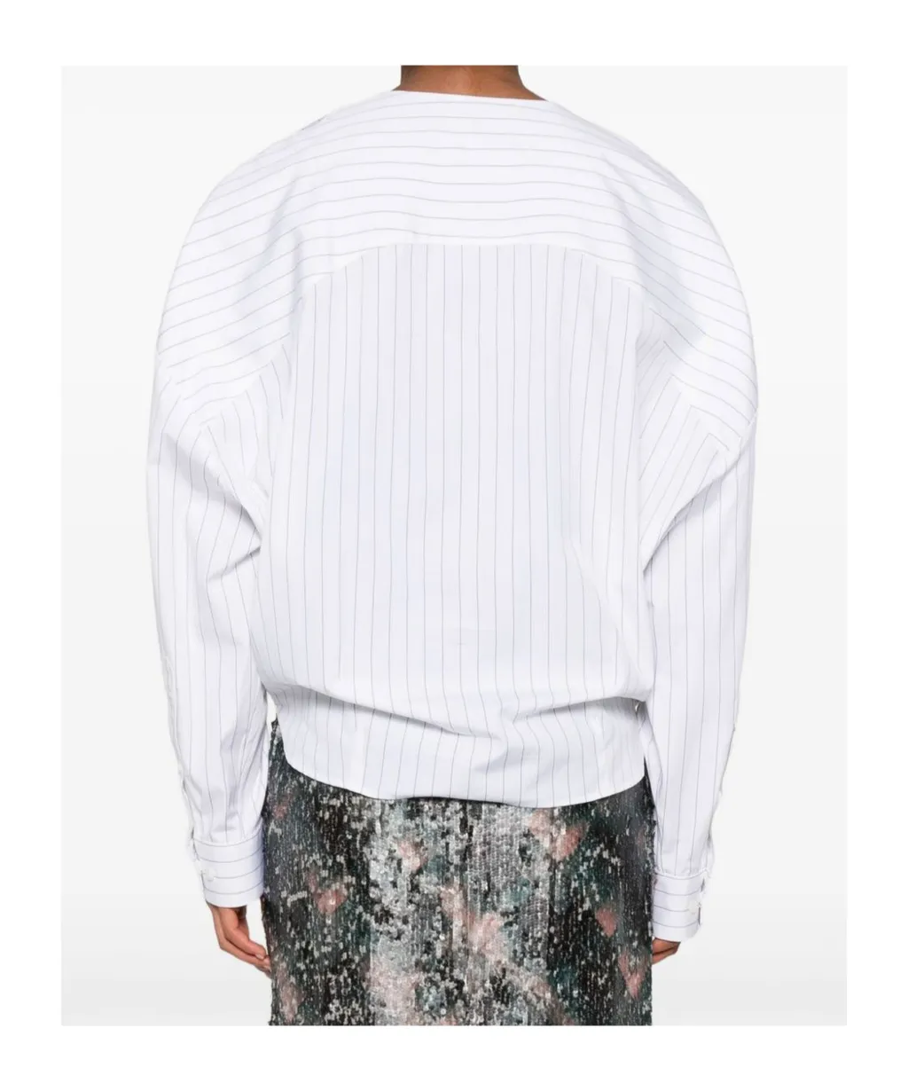 Asymmetrical Striped Shirt