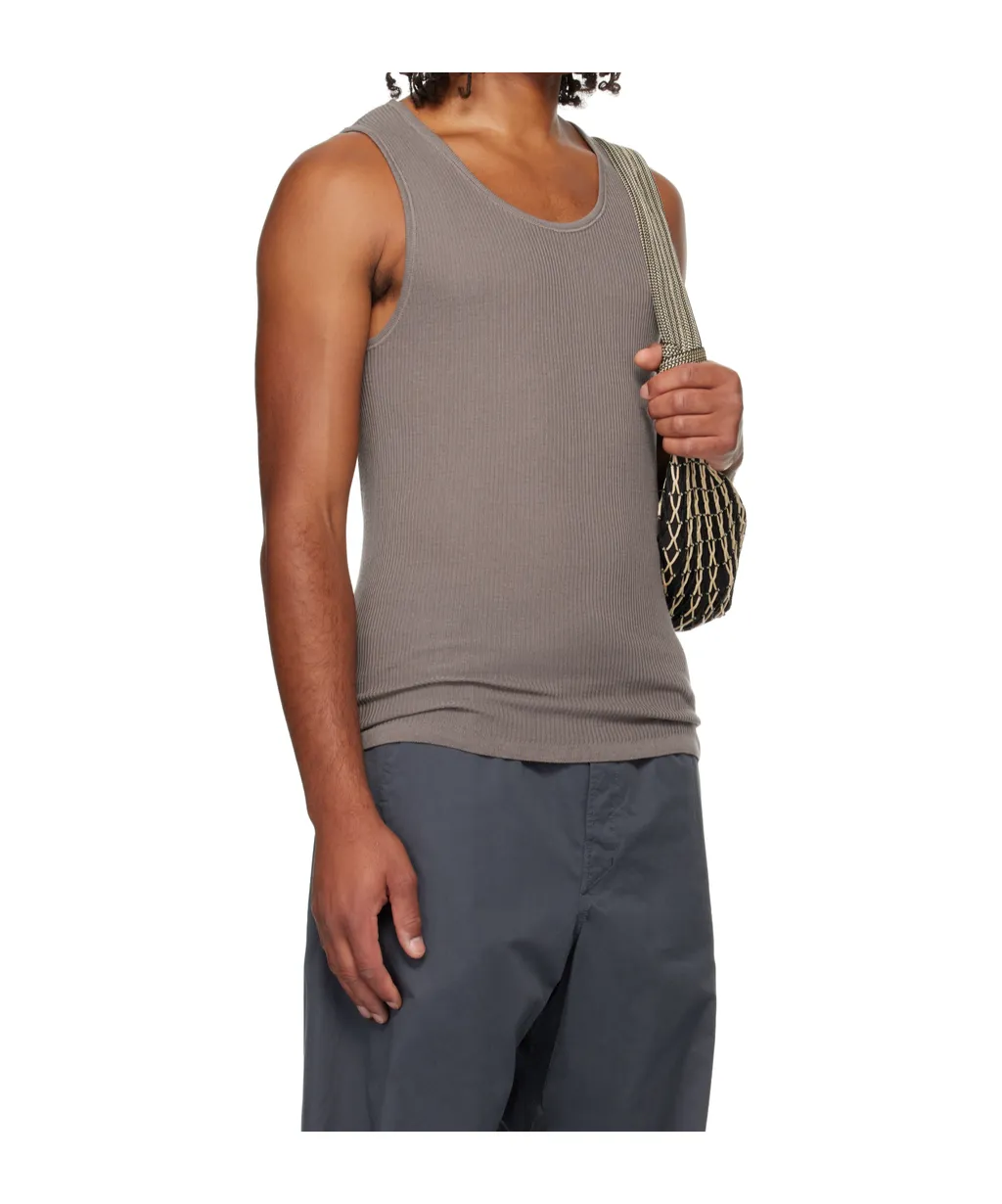 Ribbed Jersey Tank Top