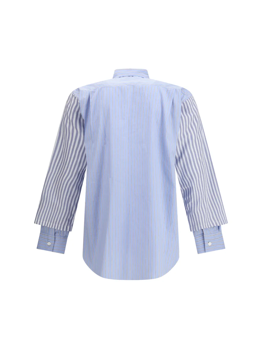 Comme Des GarÇOns Shirt Striped Layered Shirt