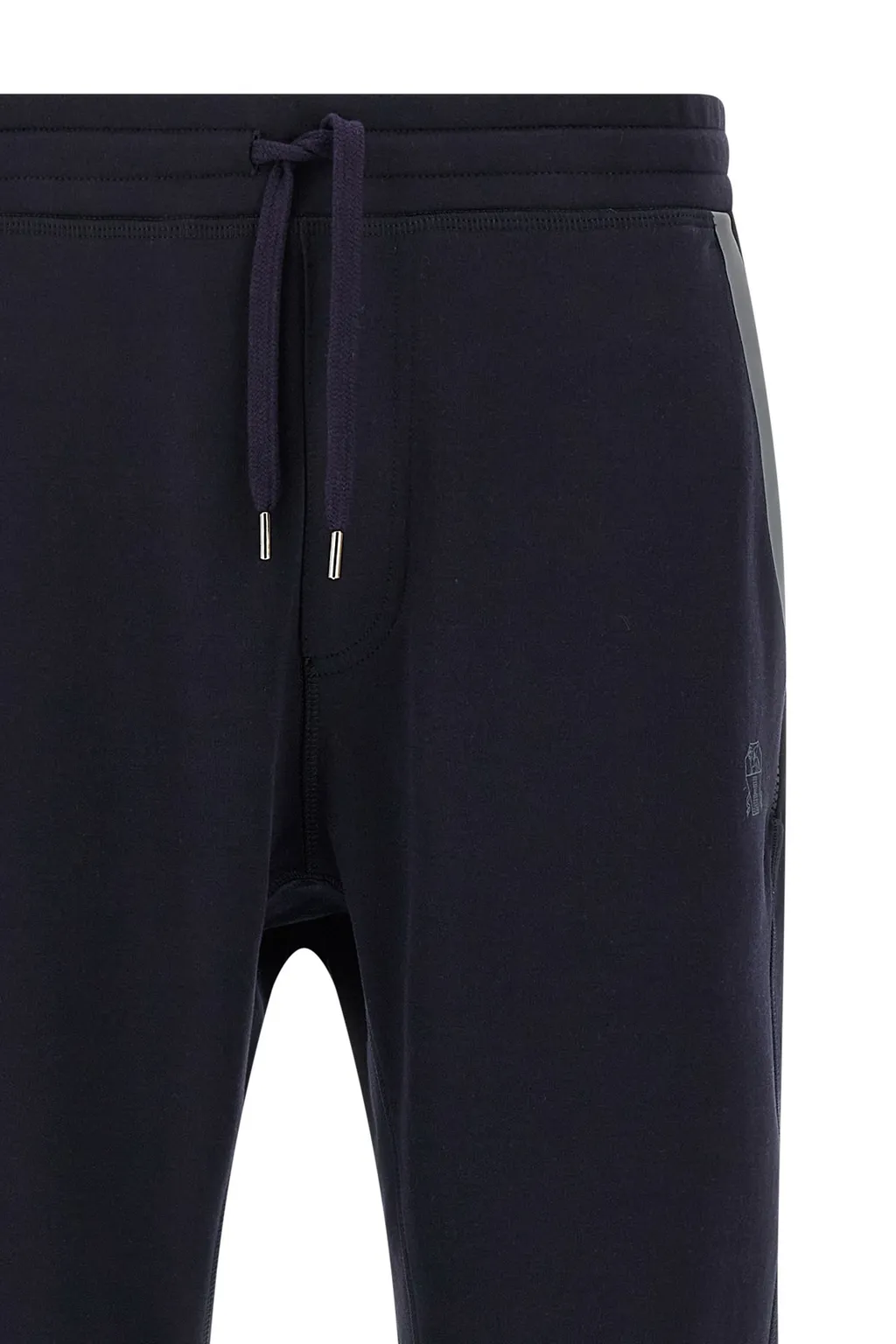 Brunello Cucinelli Logo Detailed Drawstring Joggers