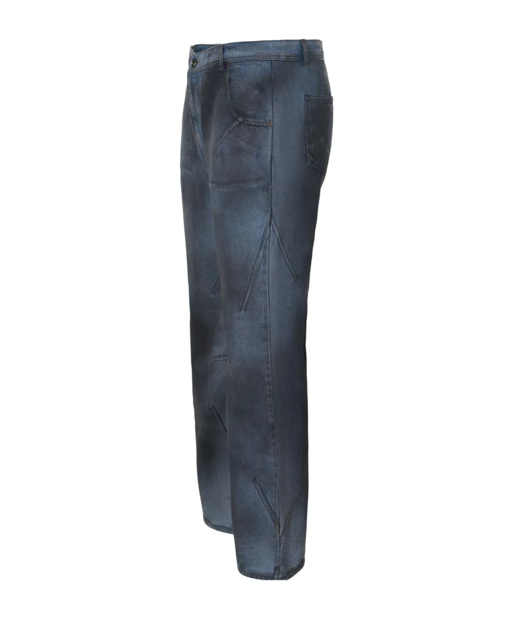 Washed-Effect Jeans