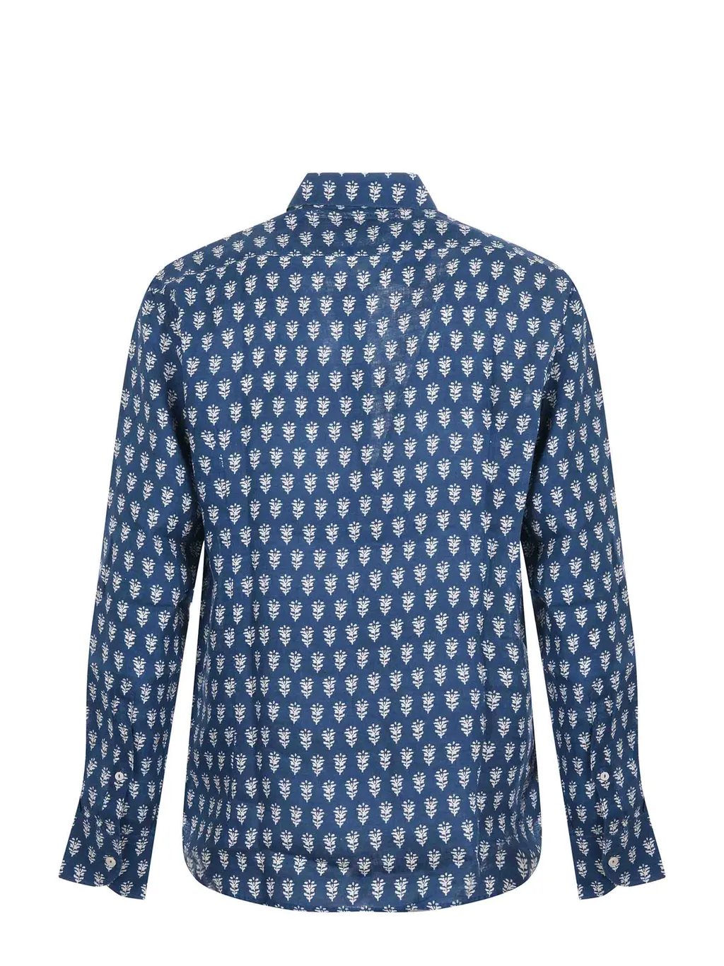 Mc2 Saint Barth Floral Printed Curved Hem Shirt