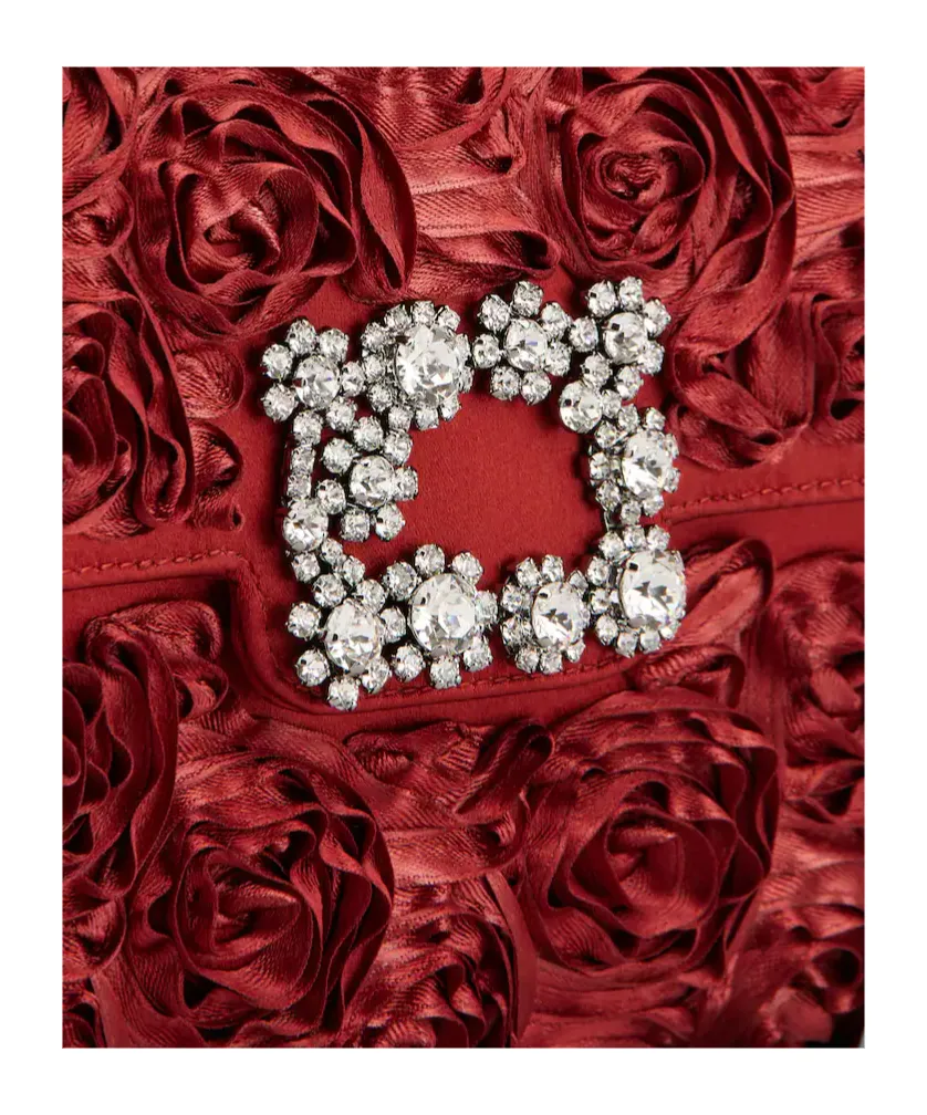 Rose-Embellishment Tote Bag