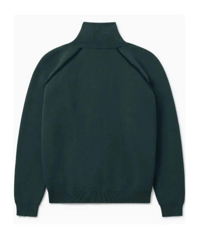 Full Zip Raglan Sweater