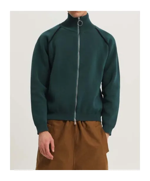 Full Zip Raglan Sweater