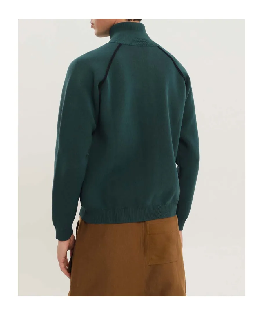 Full Zip Raglan Sweater