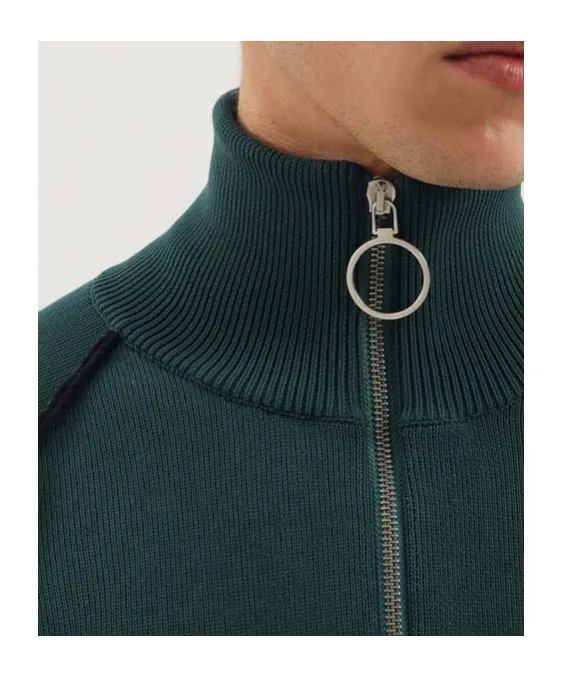 Full Zip Raglan Sweater