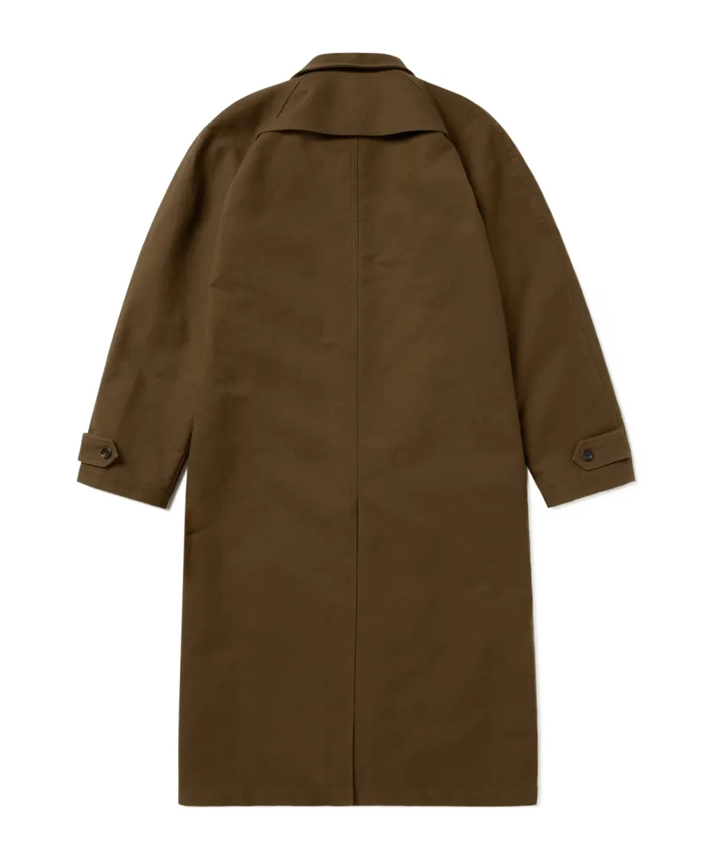 Buttoned Quilted-Lining Coat
