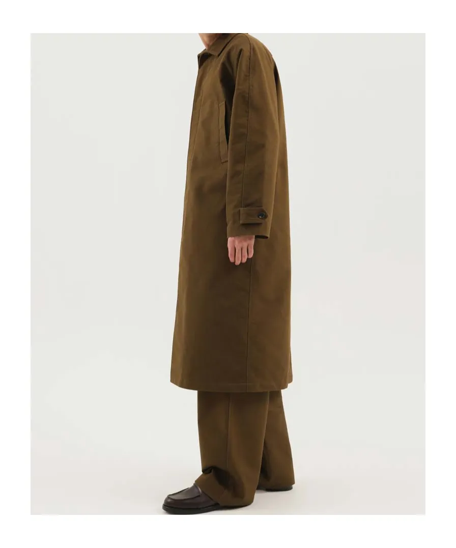 Buttoned Quilted-Lining Coat