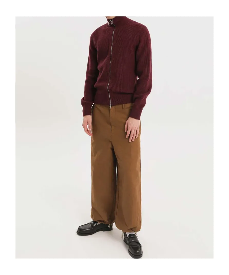 High Neck Full Zip Sweater