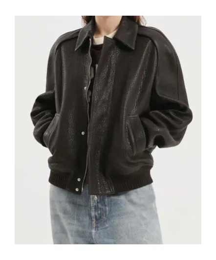 Leather Zipped Jacket
