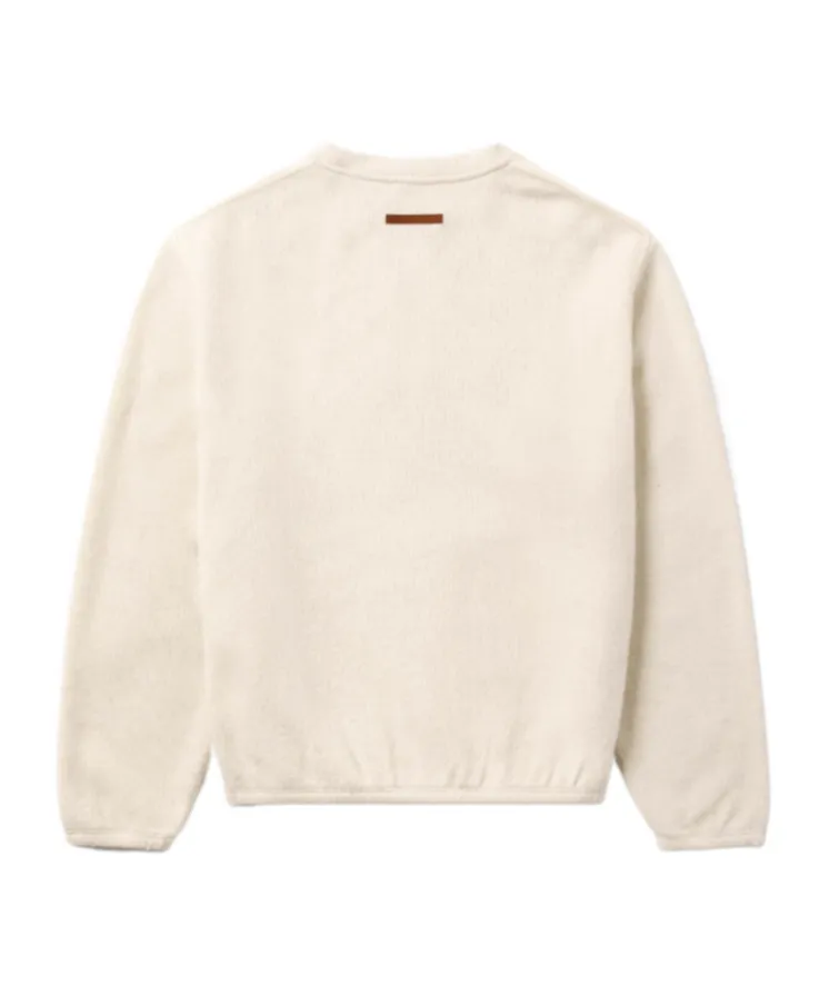 Crew-Neck Press-Button Sweatshirt