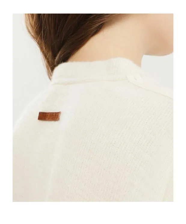 Crew-Neck Press-Button Sweatshirt