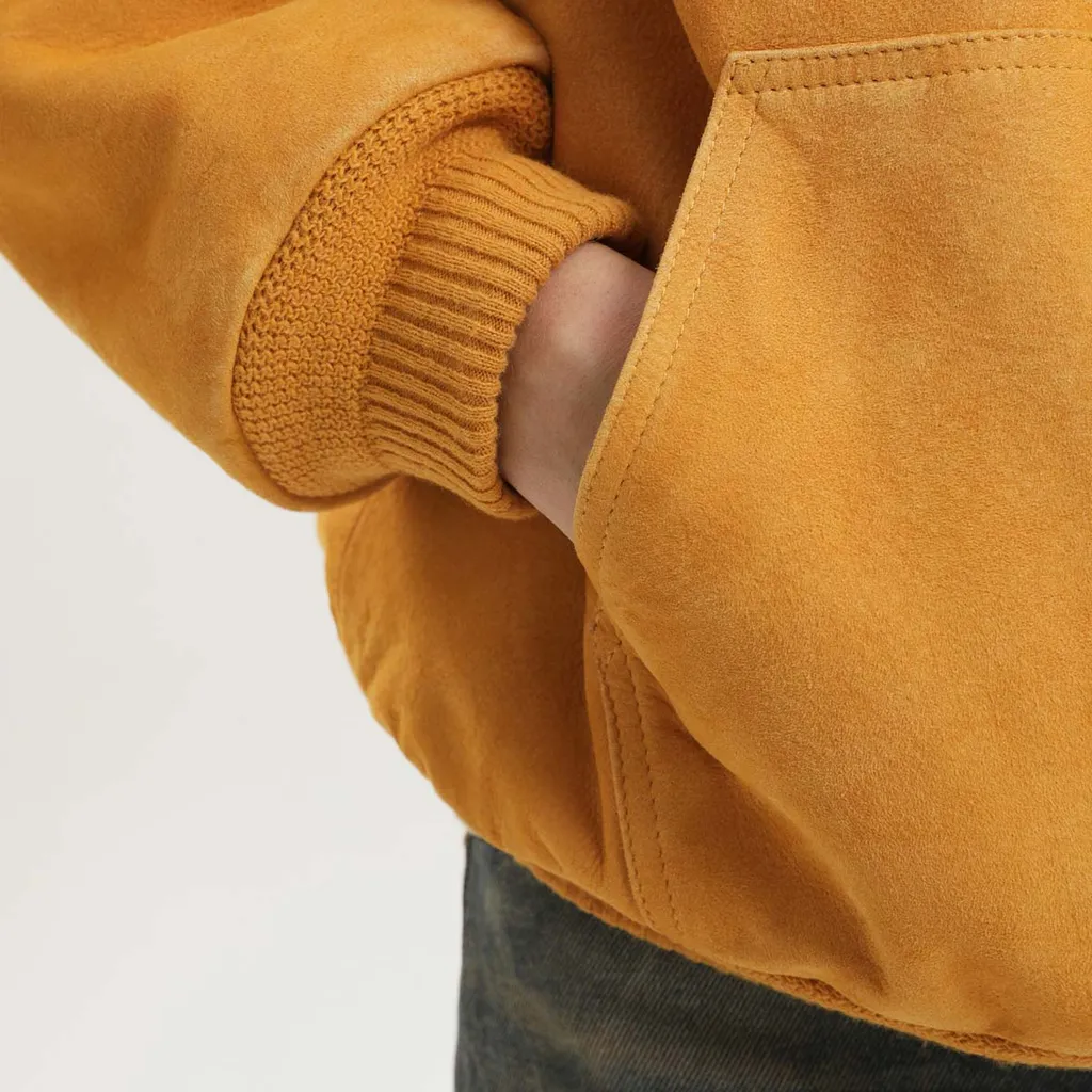 Leather Hoodie Zip Up