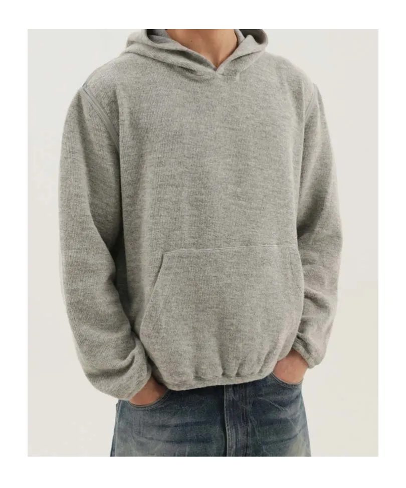 Cut Knit Hoodie