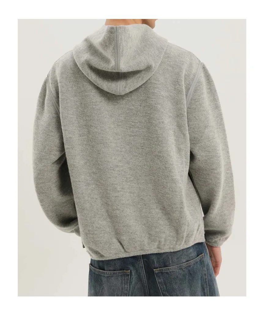 Cut Knit Hoodie