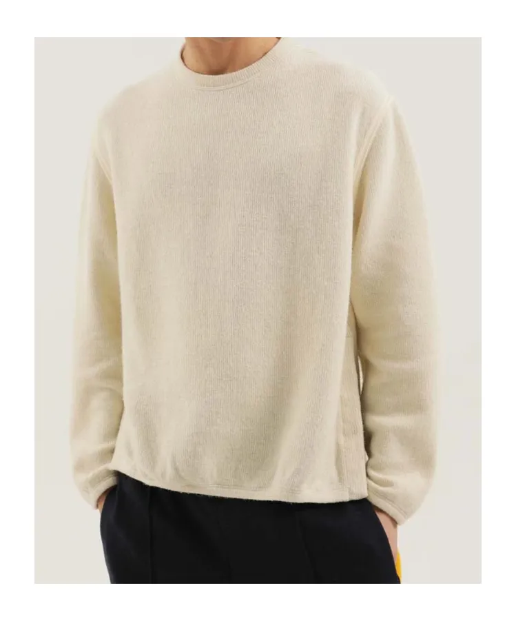 Cut Knit Crewneck Sweater